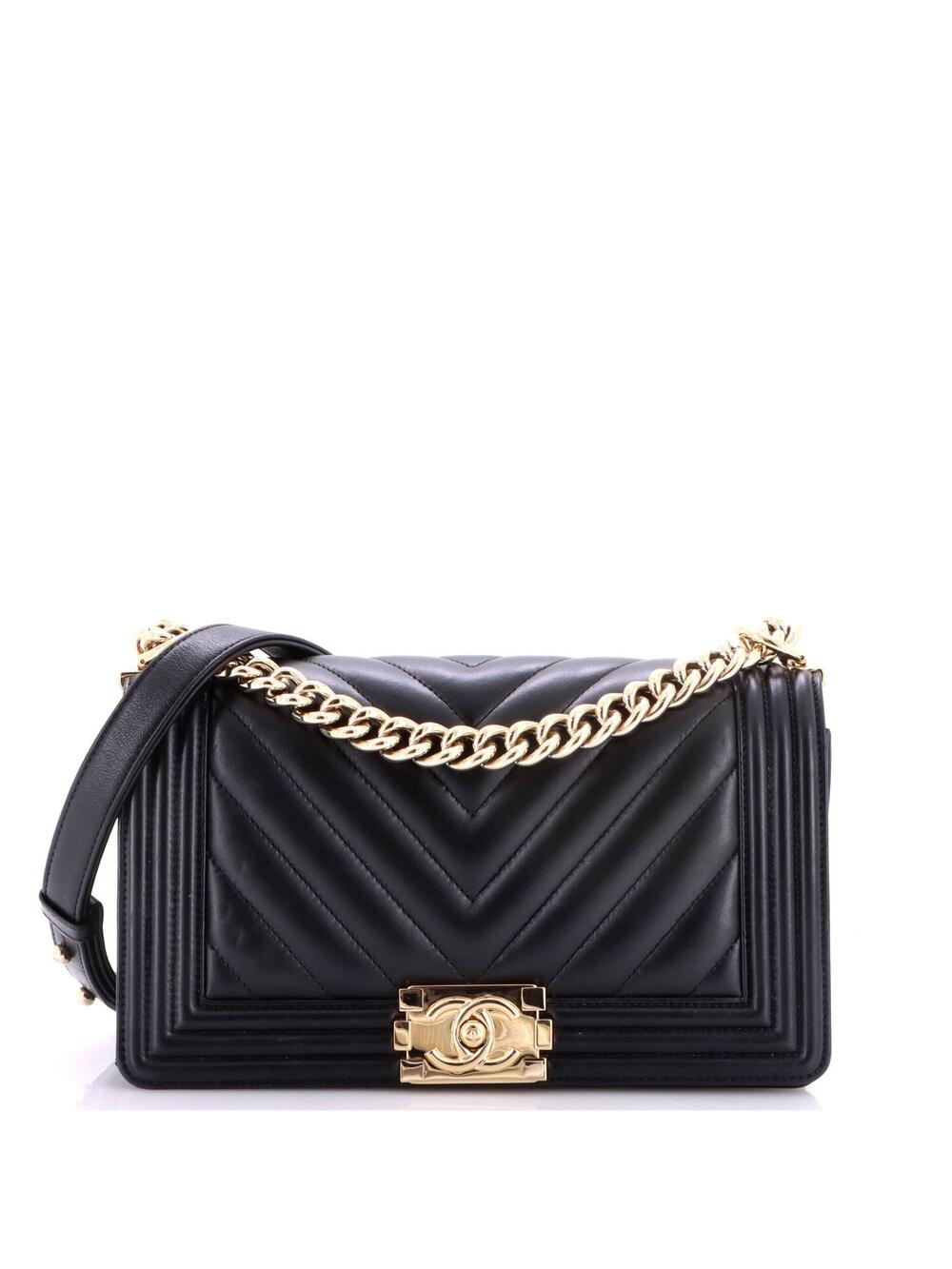 Chanel Boy Flap Bag Chevron Lambskin #343391C33B